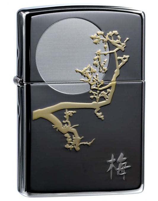 Zippo Aansteker Asian The four Gracious Plants Blossom - vooraanzicht