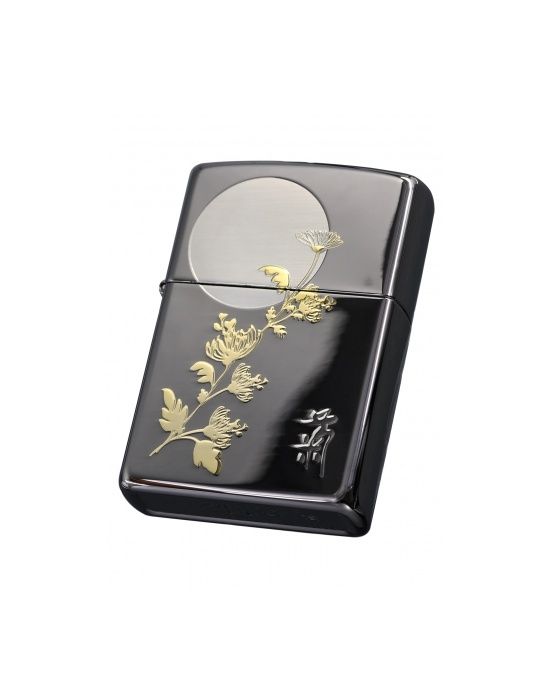 Zippo Aansteker Asian The four Gracious Plants Chrys. - detail