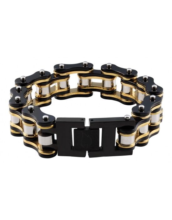 Zippo Bike Chain Black/Gold - 18 x 1.6 x 0.8 cm - vooraanzicht