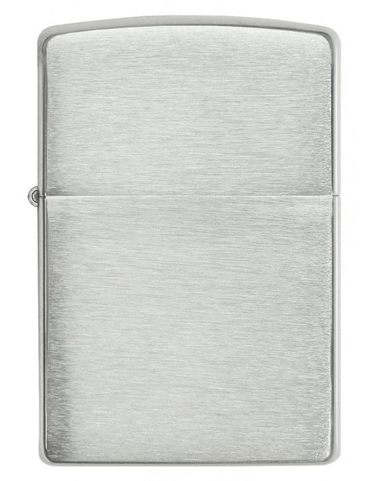 Zippo Aansteker BRUSHED STERLING SILVER - vooraanzicht