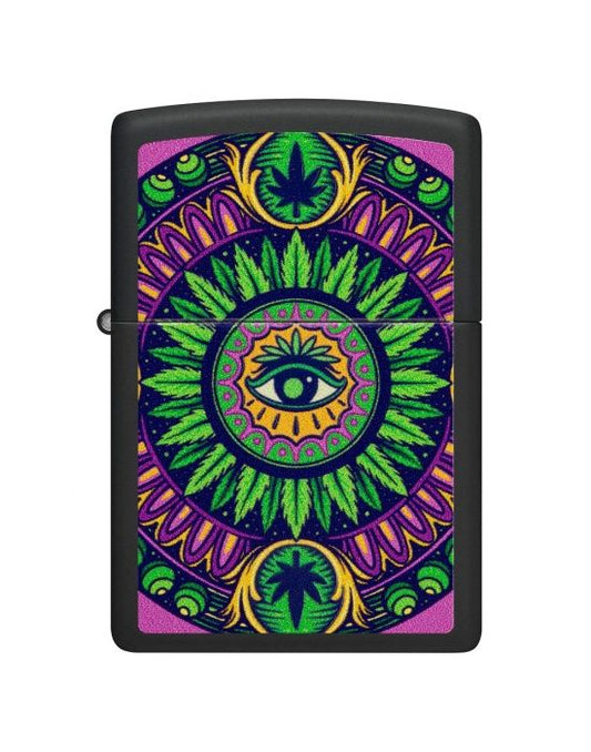 Zippo Aansteker cannabis Design - vooraanzicht