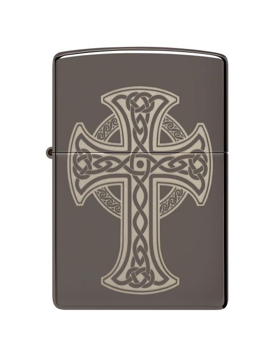 Zippo Aansteker Celtic Cross Design - vooraanzicht