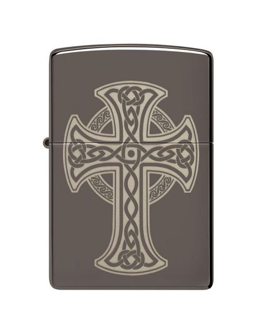 Zippo Aansteker Celtic Cross Design - vooraanzicht