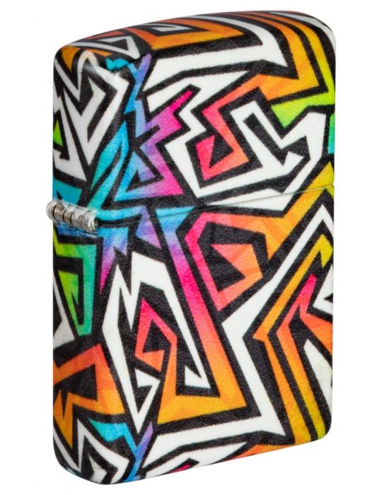 Zippo Aansteker Colorful Graffiti Design - vooraanzicht