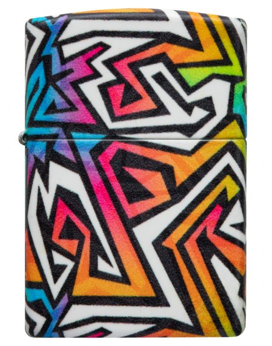 Zippo Aansteker Colorful Graffiti Design - achteraanzicht