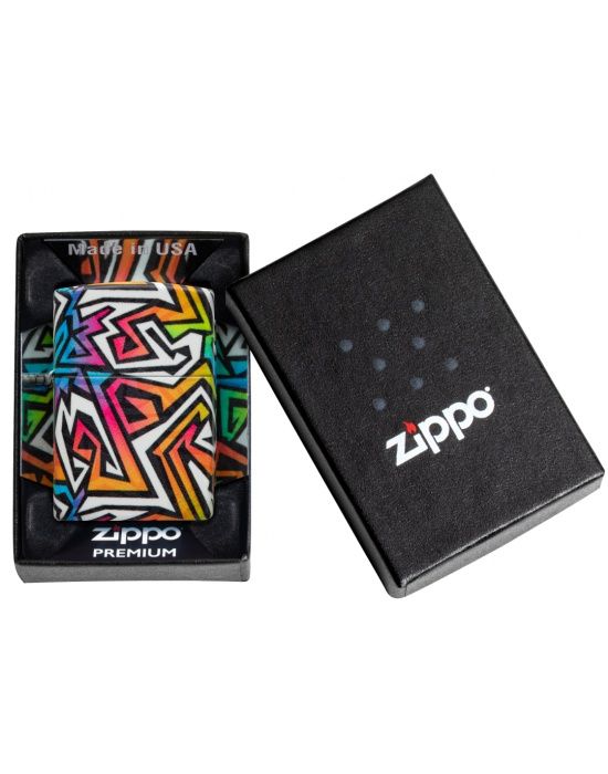 Zippo Aansteker Colorful Graffiti Design - detail