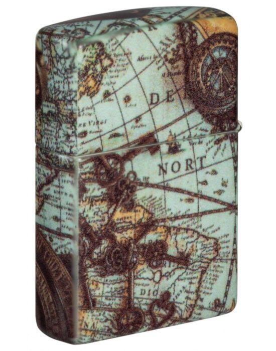Zippo Aansteker Compass Design - detail