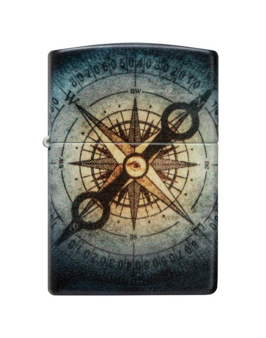 Zippo Aansteker Compass Ghost Design - vooraanzicht