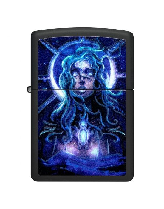 Zippo Aansteker Cyber Woman Design - vooraanzicht