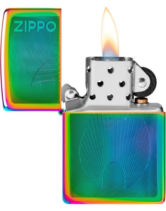 Zippo Aansteker Dimensional Flame Design - achteraanzicht
