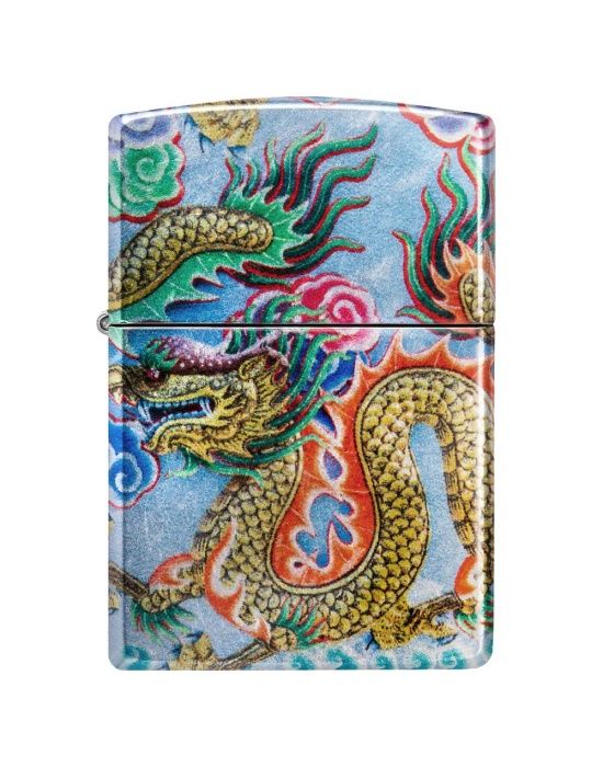 Zippo Aansteker Dragon Design - vooraanzicht
