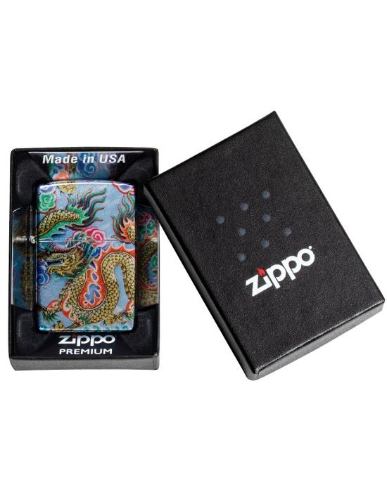 Zippo Aansteker Dragon Design - detail