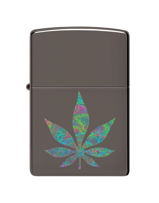 Zippo Aansteker Funky Cannabis Design - vooraanzicht