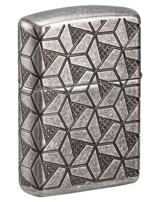 Zippo Aansteker Geometric Pattern Armor* - achteraanzicht