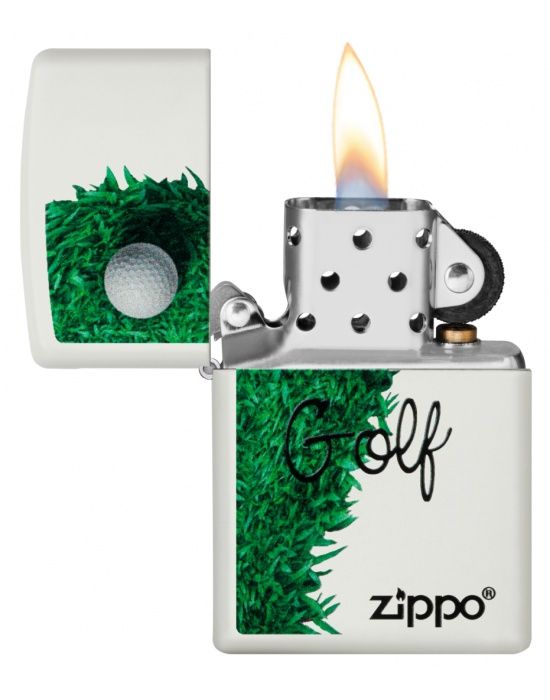 Zippo Aansteker GOLF DESIGN - detail