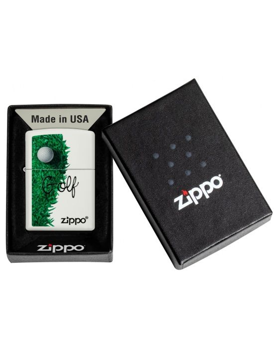 Zippo Aansteker GOLF DESIGN - detail