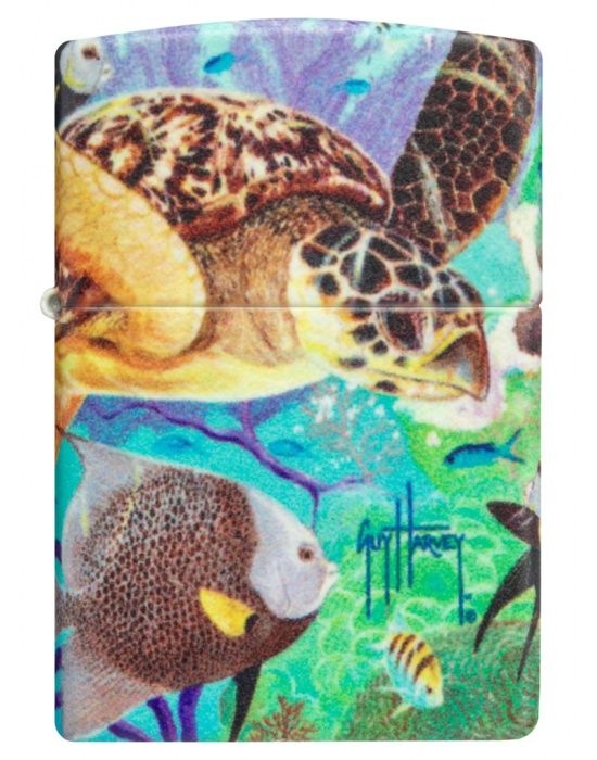 Zippo Aansteker Guy Harvey - achteraanzicht