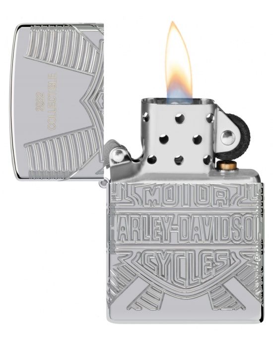 Zippo Aansteker Harley Davidson Armor collectable - detail
