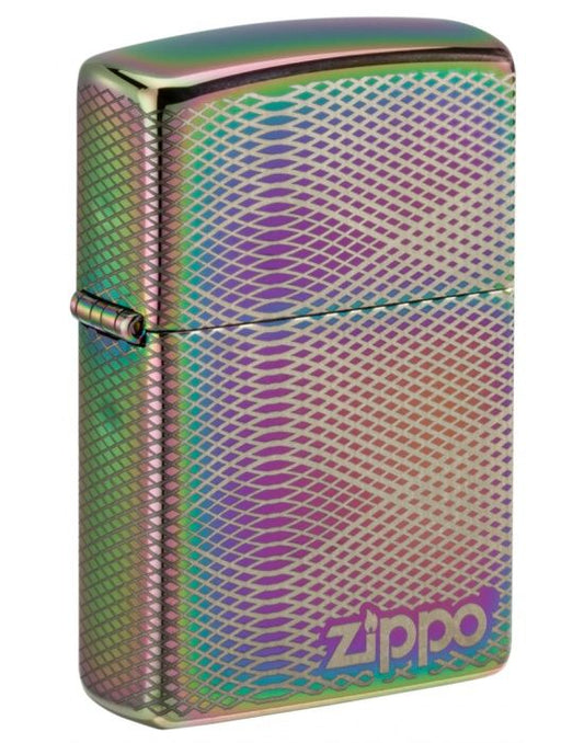 Zippo Aansteker Illusion Line Pattern Design - vooraanzicht