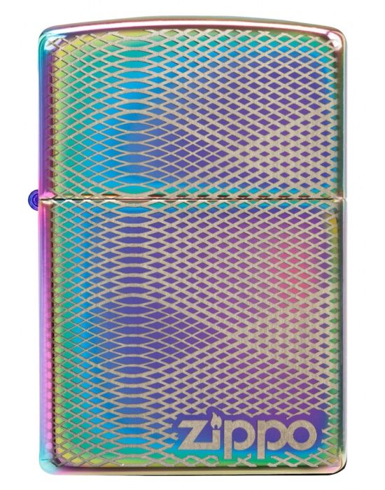 Zippo Aansteker Illusion Line Pattern Design - achteraanzicht