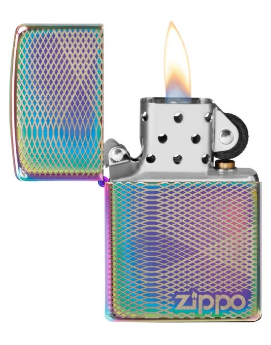 Zippo Aansteker Illusion Line Pattern Design - detail