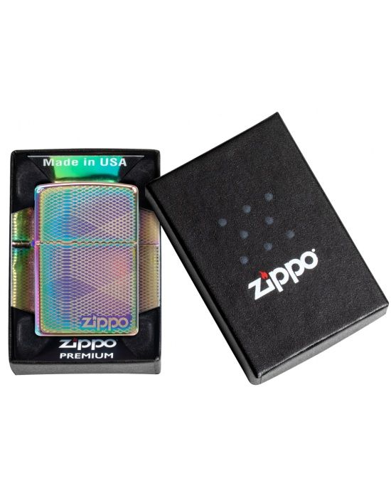 Zippo Aansteker Illusion Line Pattern Design - detail