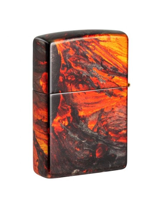 Zippo Aansteker Lava Flow Design - achteraanzicht