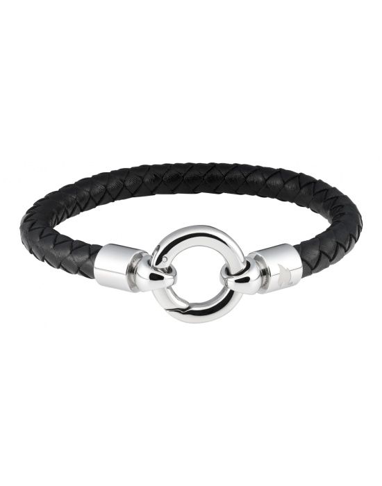 Zippo Leather Bracelet With O Ring - 22 x 1.8 x 0.65 cm - vooraanzicht