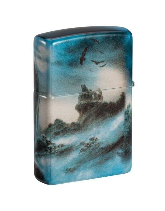 Zippo Aansteker Luis Royo Design - achteraanzicht