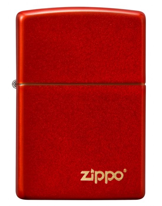 ZIPPO Aansteker Metallic Red with Zippo Logo - achteraanzicht