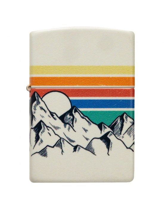 Zippo Aansteker Mountain Design - vooraanzicht
