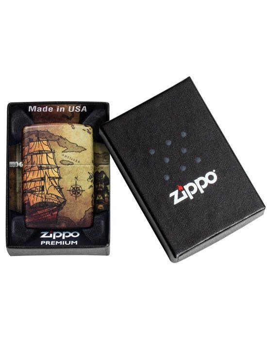 ZIPPO Aansteker Pirate Ship - detail
