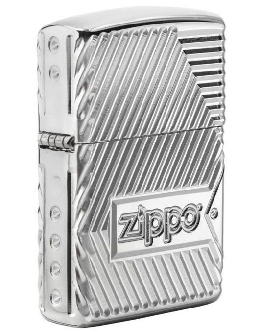 ZIPPO Aansteker PL 167 Zippo Bolts Design - vooraanzicht
