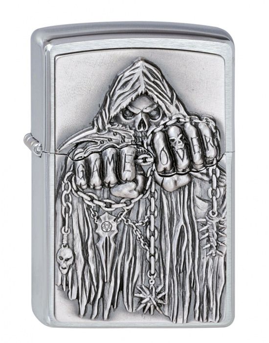 ZIPPO Aansteker PL 200 GAME OVER EMBLEM - vooraanzicht