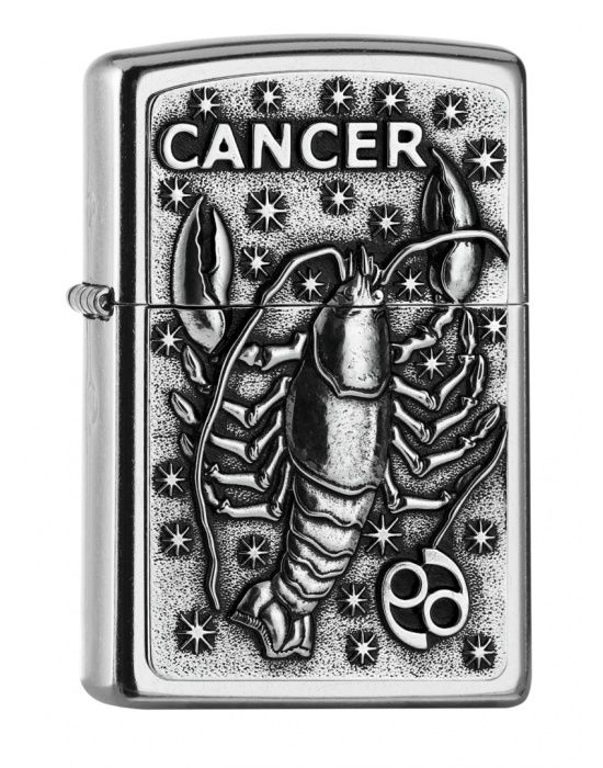 ZIPPO Aansteker PL 207 CANCER Tierkr. V19 - vooraanzicht