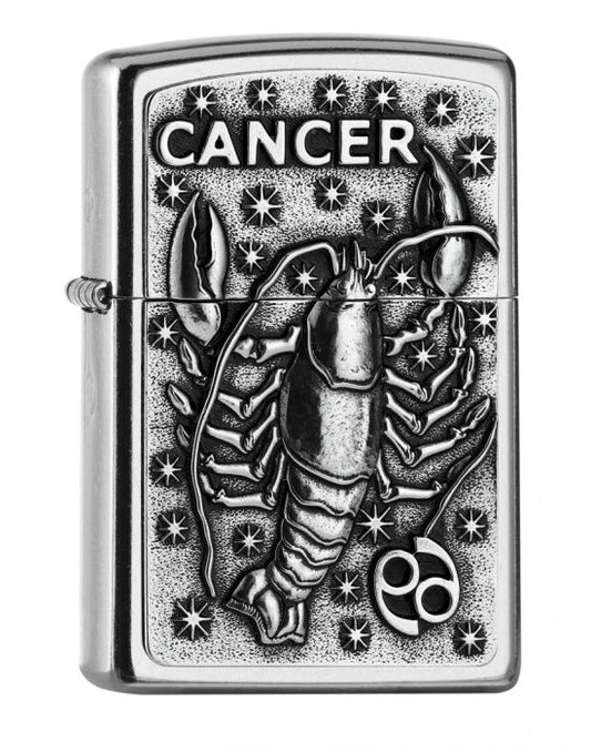 ZIPPO Aansteker PL 207 CANCER Tierkr. V19 - vooraanzicht