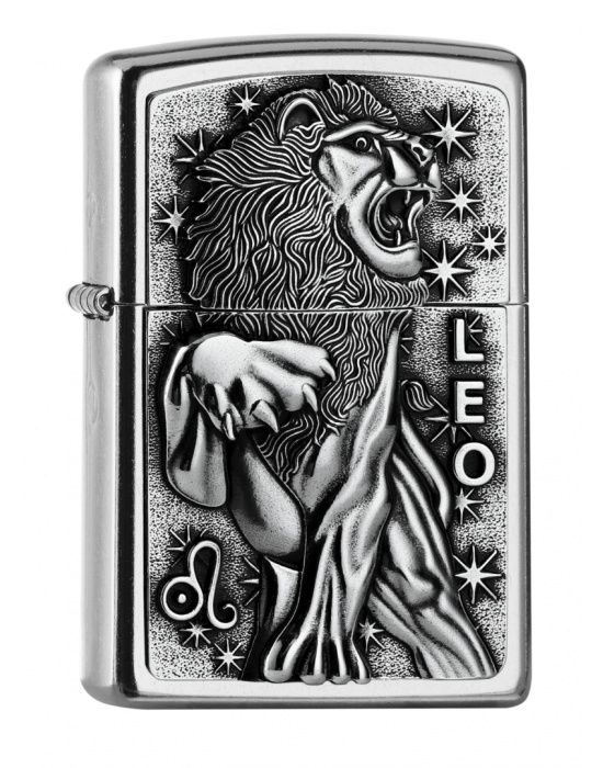 ZIPPO Aansteker PL 207 LEO Tierkreis. V19 - vooraanzicht