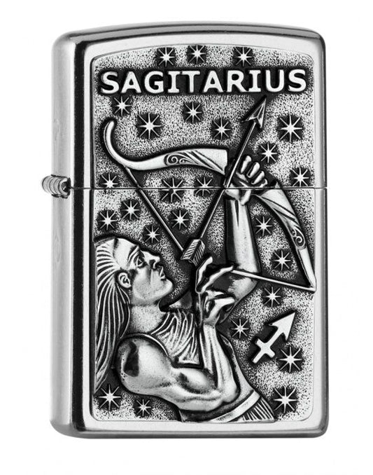 ZIPPO Aansteker PL 207 SAGITARIUS Tierkr. V19 - vooraanzicht