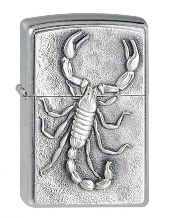 ZIPPO Aansteker PL 207 SCORPION-EMBLEM - vooraanzicht