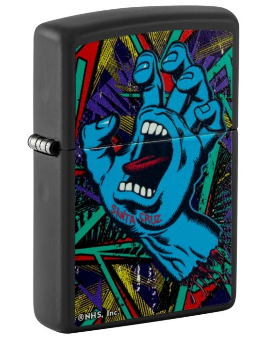 Zippo Aansteker PL 218 Santa Cruz Design - vooraanzicht