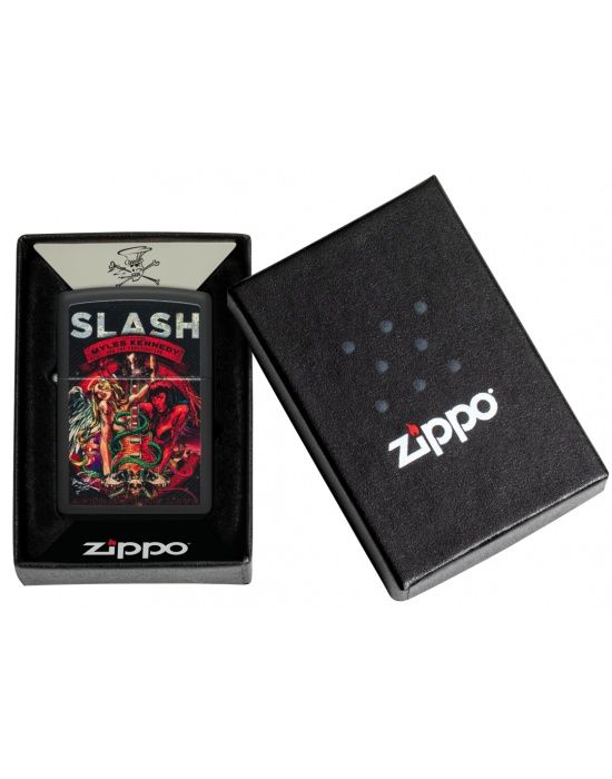 Zippo Aansteker PL 218 Slash Design - detail
