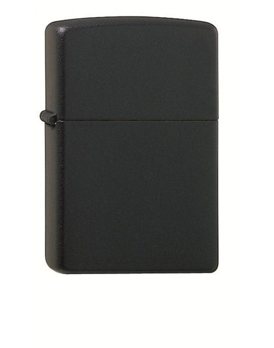 ZIPPO Aansteker PL 218C MEDIA CHROME BLACK MATTE - vooraanzicht