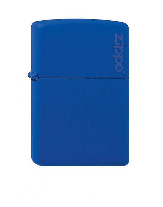 ZIPPO Aansteker PL 229ZL ROYAL BLUE MATTE W/ ZIPPO LOGO - vooraanzicht