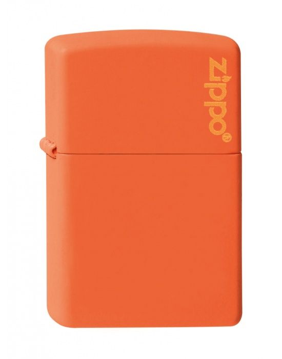 ZIPPO Aansteker PL 231ZL ORANGE W ZIPPO LOGO - vooraanzicht