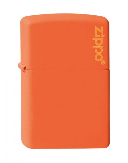 ZIPPO Aansteker PL 231ZL ORANGE W ZIPPO LOGO - vooraanzicht
