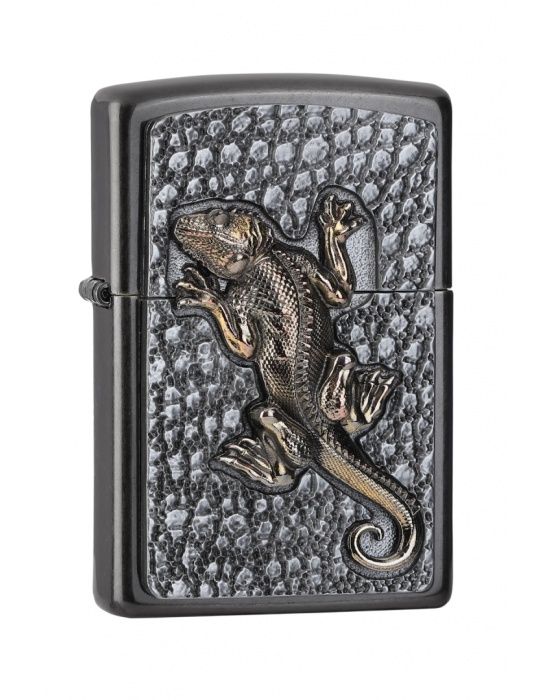 ZIPPO Aansteker PL 28378 Gecko Emblem - vooraanzicht