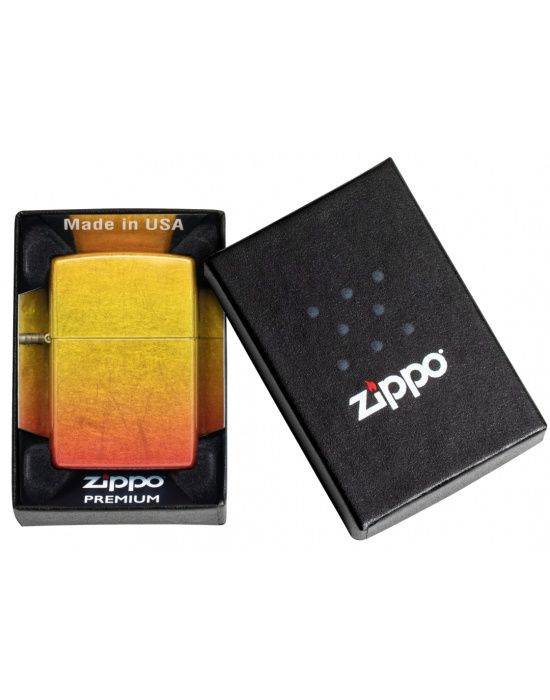 Zippo Aansteker PL 540 Ombre Orange Yellow - detail
