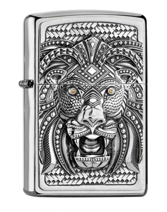 ZIPPO Aansteker PL ART LION - vooraanzicht