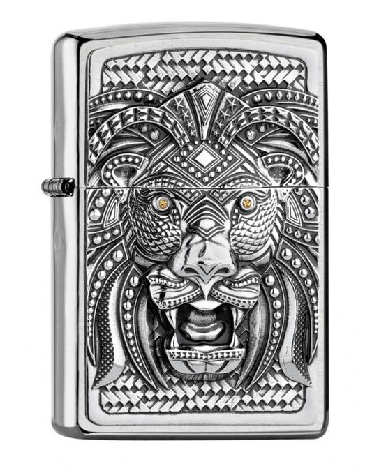 ZIPPO Aansteker PL ART LION - vooraanzicht