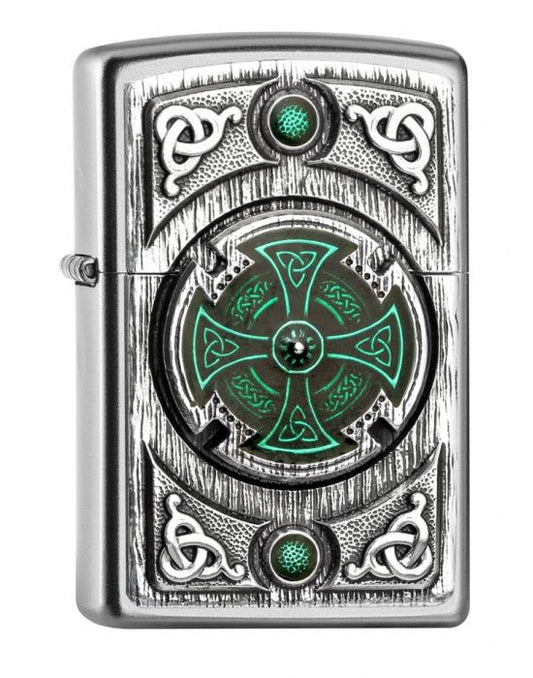ZIPPO Aansteker PL CELTIC GREEN CROSS - vooraanzicht